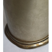 Vintage English pewter with naked woman handle